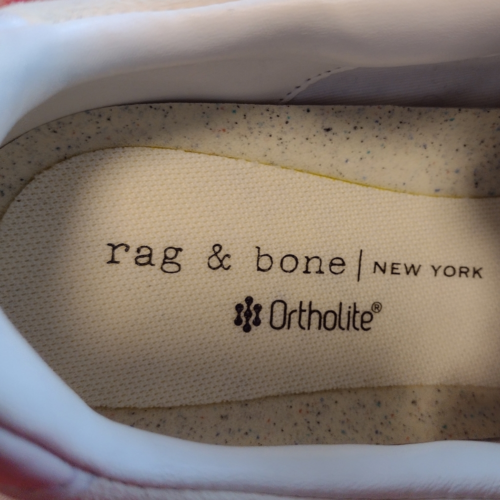 Rag & Bone Legacy Runner Sneaker cream white women's size 9.5 - Picture 8 of 10